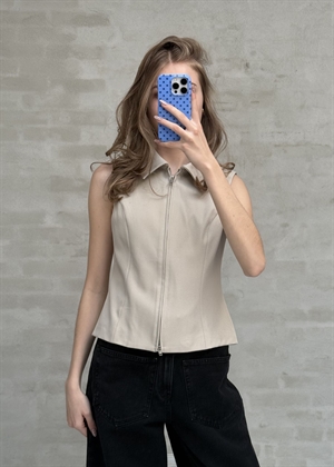 Annabella structure waistcoat Creme Neo Noir 